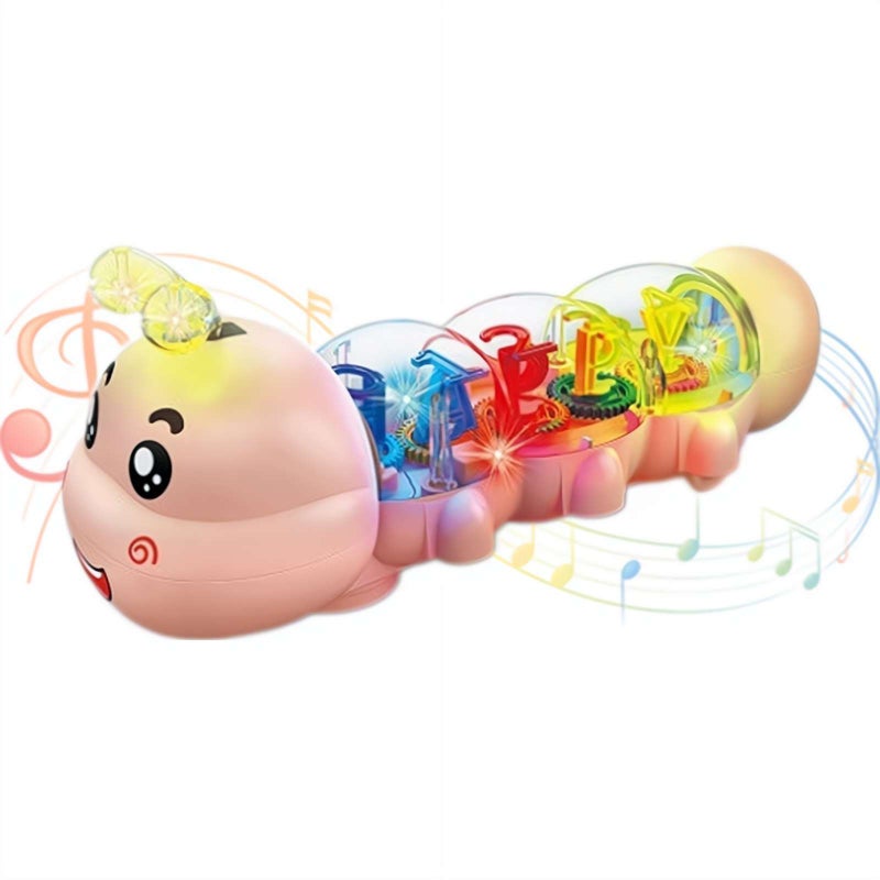 2026 New Crawling Toy, Caterpillar Design Tummy Time Toy with Light & Music Musical Light Up, Musical Crawling Toys,Captivating Lights and Sounds Effects, Birthday Gifts for Boys and Girl - Image 1